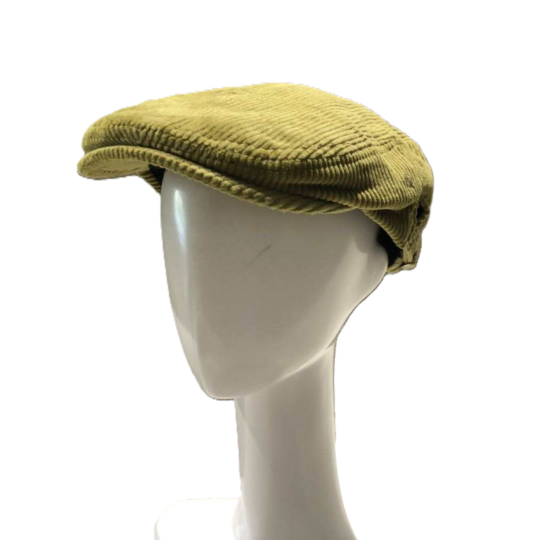 Cotton corduroy flat cap