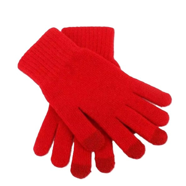 Wool gloves soft and warm, Black Beige Red, woolen winter gloves