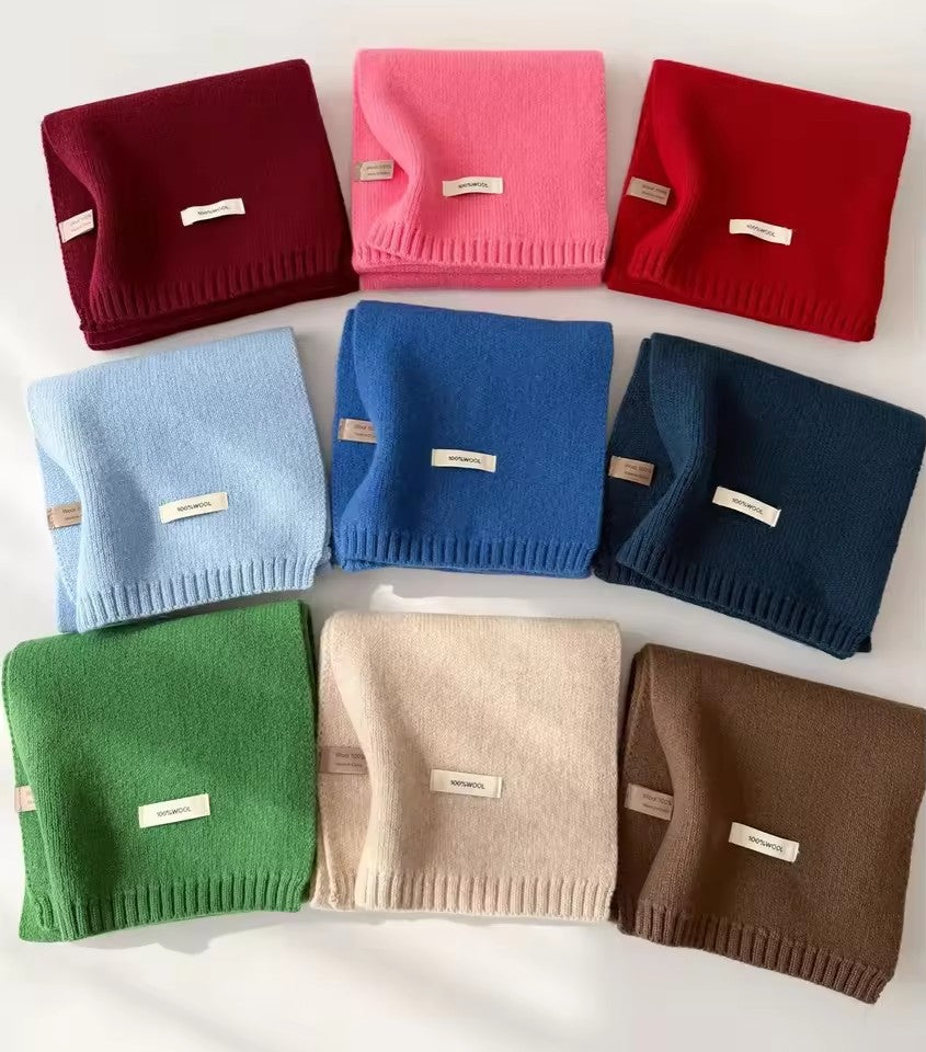 Wool scarf, soft and warm, 150 x 20 cm